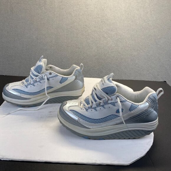 Sketchers‎ Shape Ups Women's White/Blue Toning Walking Sneakers 11803 Size 10 - Picture 13 of 16